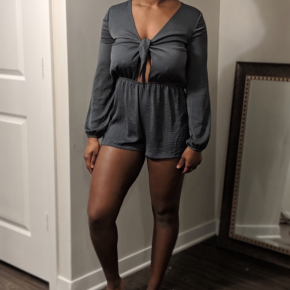 Gray Romper